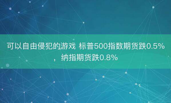 可以自由侵犯的游戏 标普500指数期货跌0.5%，纳指期货跌0.8%