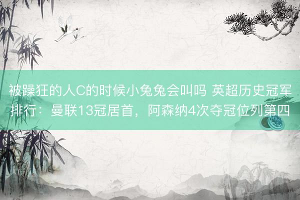 被躁狂的人C的时候小兔兔会叫吗 英超历史冠军排行：曼联13冠居首，阿森纳4次夺冠位列第四
