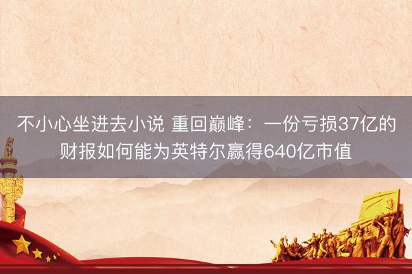 不小心坐进去小说 重回巅峰：一份亏损37亿的财报如何能为英特尔赢得640亿市值