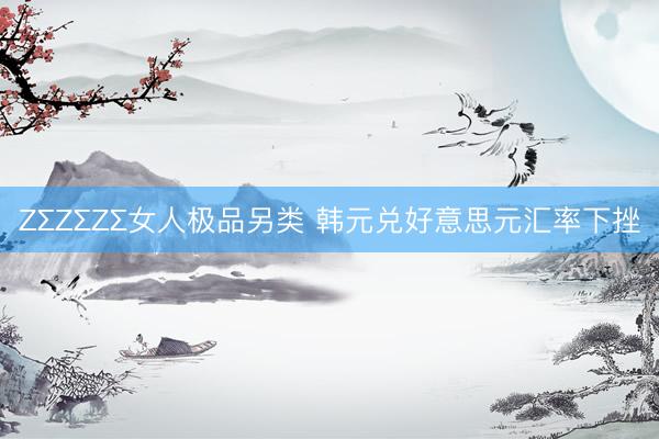 ZΣZΣZΣ女人极品另类 韩元兑好意思元汇率下挫