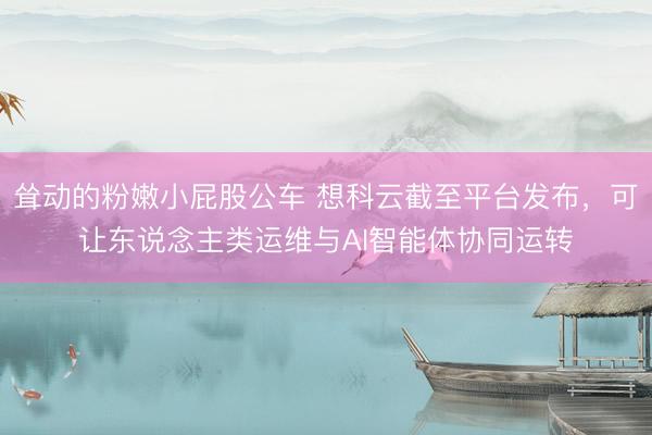 耸动的粉嫩小屁股公车 想科云截至平台发布，可让东说念主类运维与AI智能体协同运转